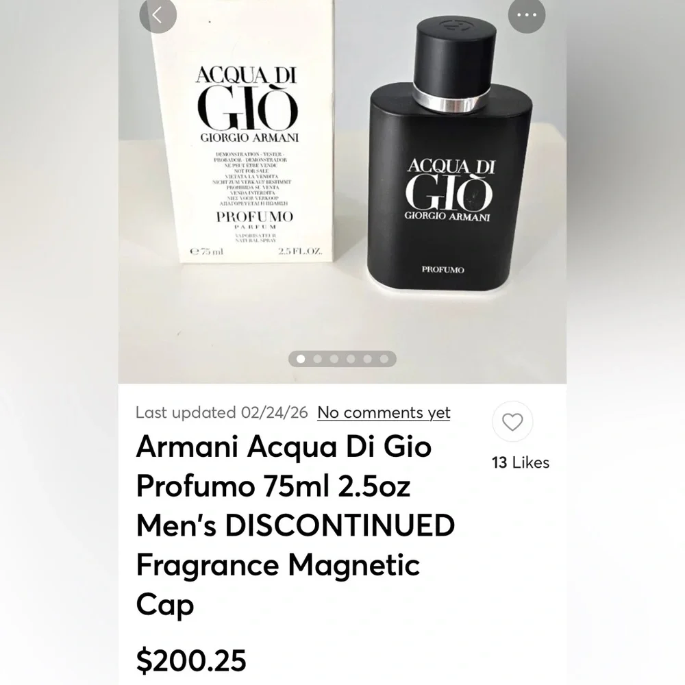 Giorgio Armani Acqua di Giò Profumo - Black with magnetic lid 2015 vintage - Picture 5 of 5